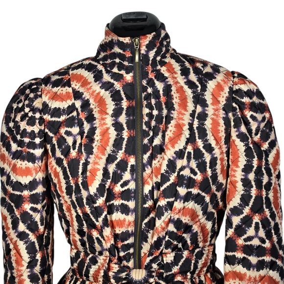 Marie Oliver Raven Quilted Peplum Puffer Jacket Size Small New With Tag - Picture 5 of 13